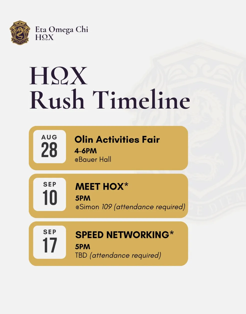 Rush Timeline
